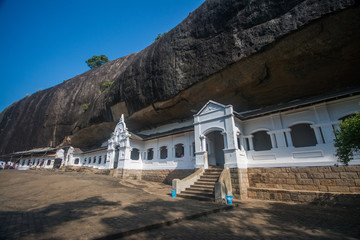 Dambulla ancient cave temple in Sri Lanka
