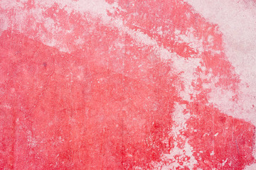 red painted scratched concrete background