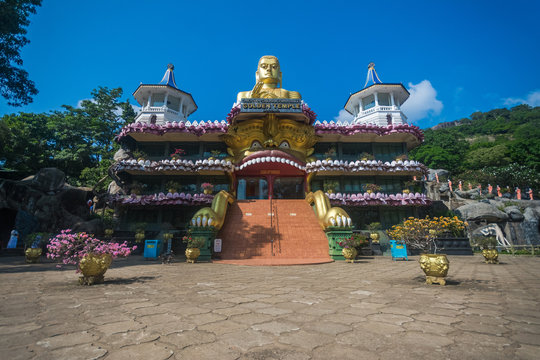 Golden temple at Dambulla, Sri Lanka