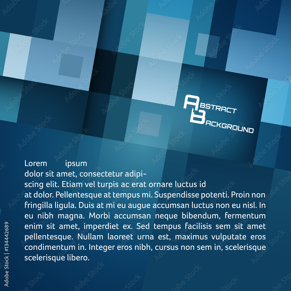 Aufkleber square vector geometric background with place for your content.