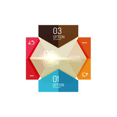 Hexagone infographic diagram templates