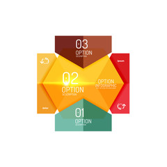 Hexagone infographic diagram templates