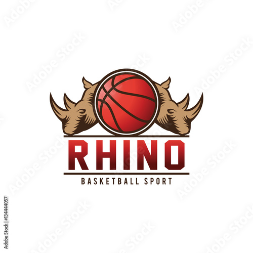 "Rhinos basketball sports logo" Imagens e vetores de stock Royalty Free