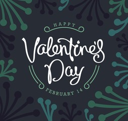 Creative Valentine's Day label design. Trendy vector illustration