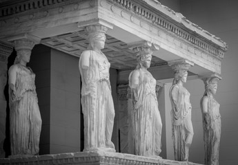The Caryatids from the south porch of the Erechtheion