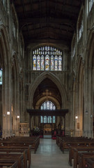 Fototapeta premium Church of St John the Baptist Nave B Cirencester England