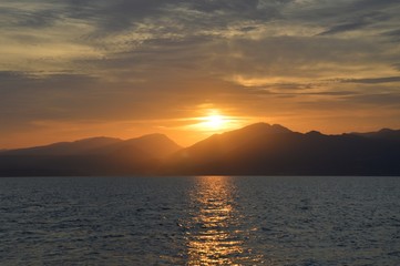 Sonnenuntergang am Gardasee