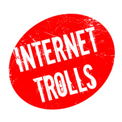 Internet Trolls rubber stamp. Grunge design with dust scratches. Effects can be easily removed for a clean, crisp look. Color is easily changed.