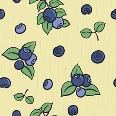 blueberry seamless background