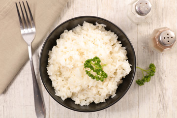 bowl of boiled rice