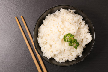bowl of boiled rice