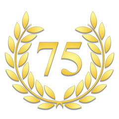 Obraz premium Lauriers 75 gold 