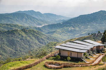 Resident containers on hill