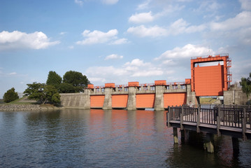 荒川の旧岩渕水門（東京都北区）