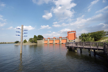 荒川の旧岩渕水門（東京都北区）