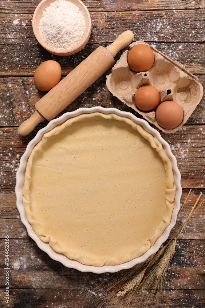 Poster baking background,raw dough