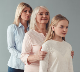 Daughter, mom and granny