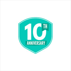 Anniversary badge. Vector illustration isolated