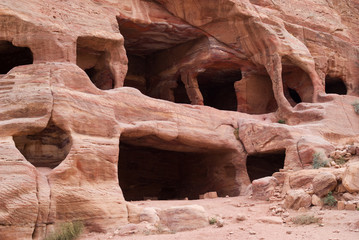Cave houses in Petra, Jordan