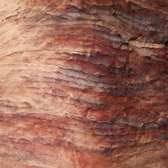 Colourful layers of sandstone