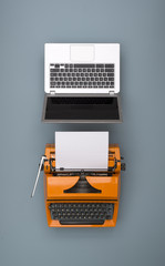 Laptop vs typewriter