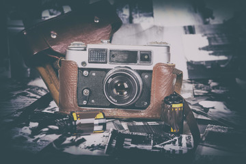 Vintage film cameras