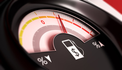 Fototapeta premium Gas prices are Rising