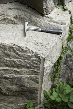 Rock at Salthill Geological Trail, Clitheroe