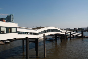 Jetty at the Port of Hamburg