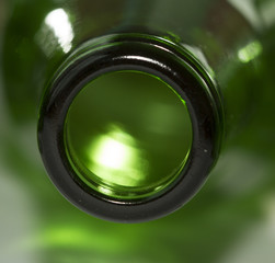 Green bottle neck like circle