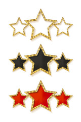 Three gold stars