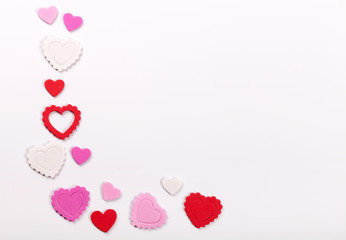 Happy Valentines day photo card background.