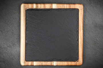 Fototapeta premium Slate board in a wooden frame