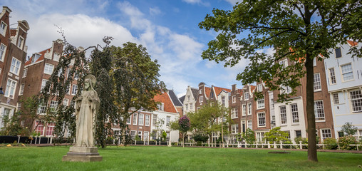 Panorama of the Begijnhof in the center of Amsterdam