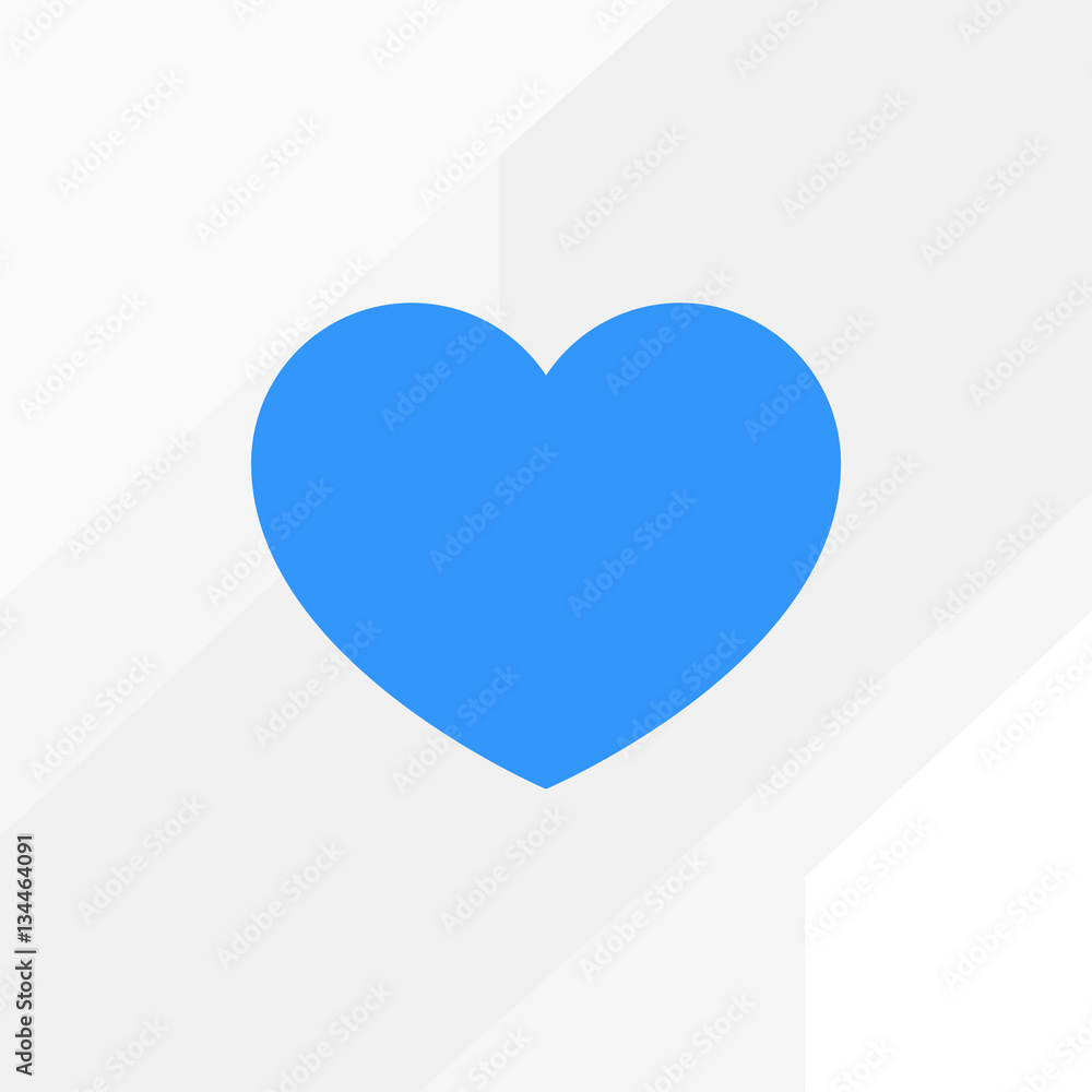 Poster heart minimalistic vector icon for web design and mobile application user interface
