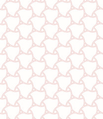Seamless ornament. Modern geometric pattern with repeating elements. Light pink pattern