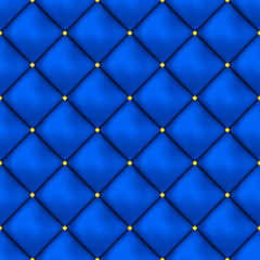 Vector seamless buttoned leather pattern vector. Upholstery or walls.