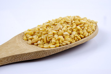 Toor dal, famous Indian legume also called yellow Pigeon peas
