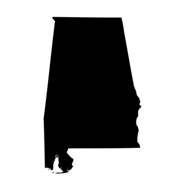 map of the U.S. state Alabama