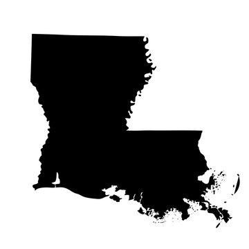 Map of the U.S. state Louisiana