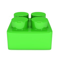 Constructor element. 3d render isolated on white background