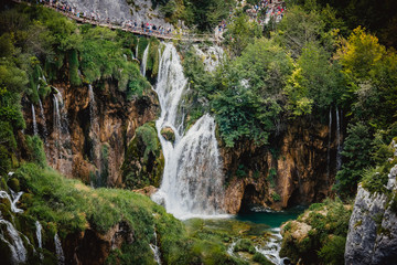 waterfall nature croatia water plitvize