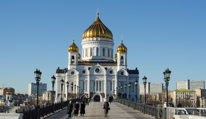 Fototapeta na wymiar RUSSIA, MOSCOW.Cathedral of Christ the Saviour
