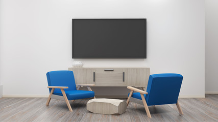 tv display 3d rendering