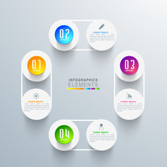 Glossy infographic element for Business.