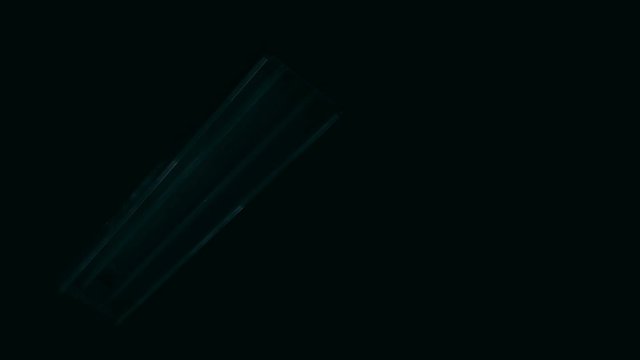 Fluorescent neon light tubes flickering when switching on and off