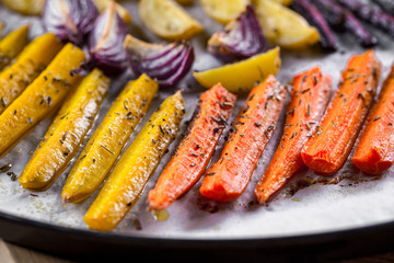 vegetables baked in the oven