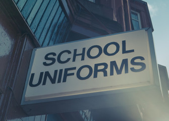 School Uniform Shop Sign