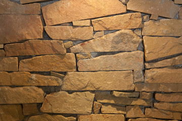 old and vintage yellow granite or stone wall or floor at archaeo