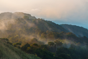 Misty mountain